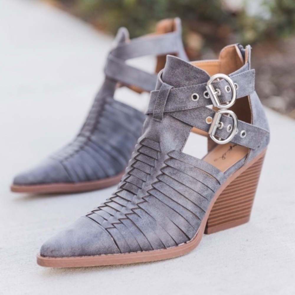 PETYON Buckle Bootie - GREY - Picture 4 of 4